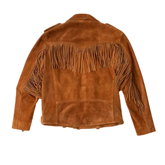 Premium Fringe Leather Jacket
