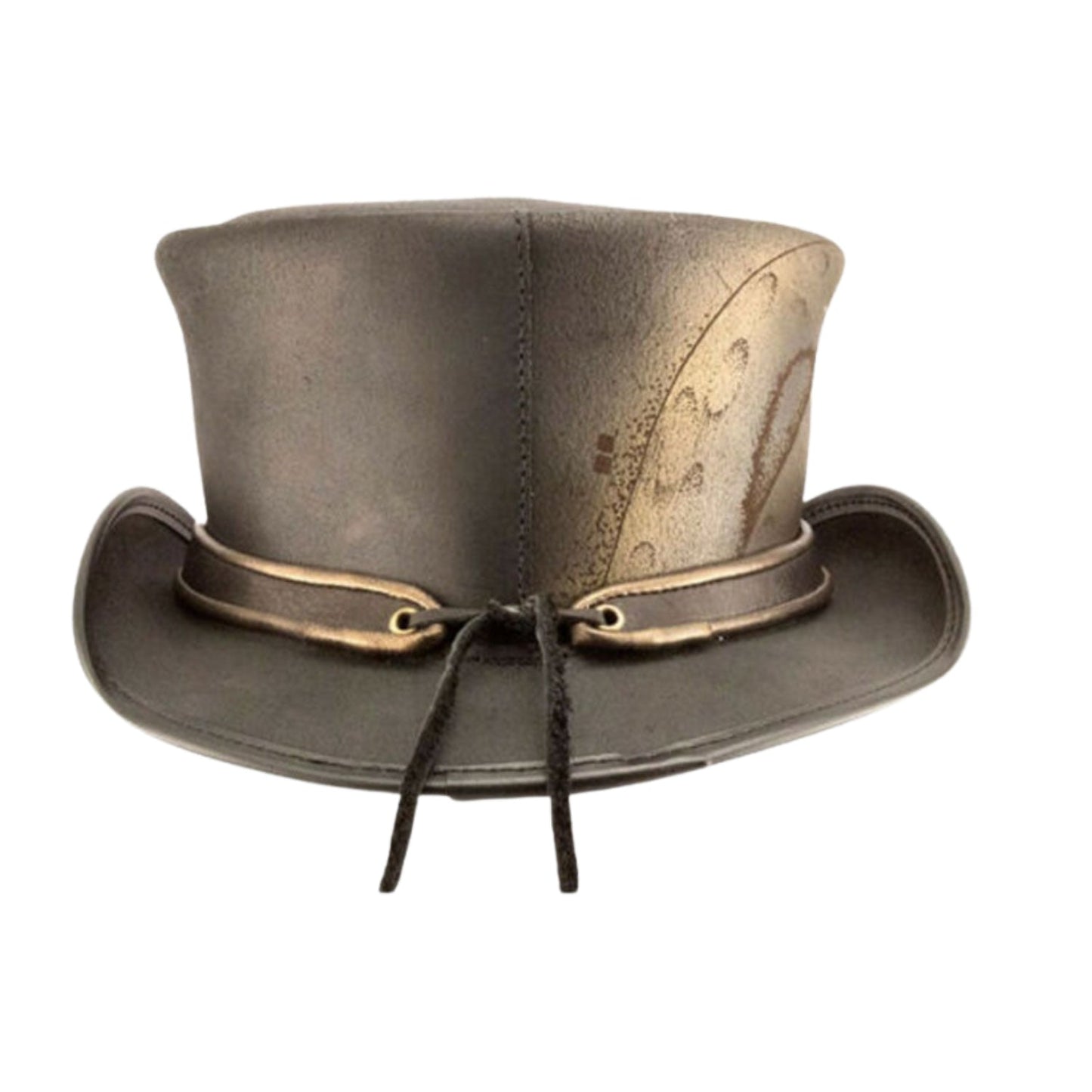 Kraken Steampunk Biker Top Hat back view