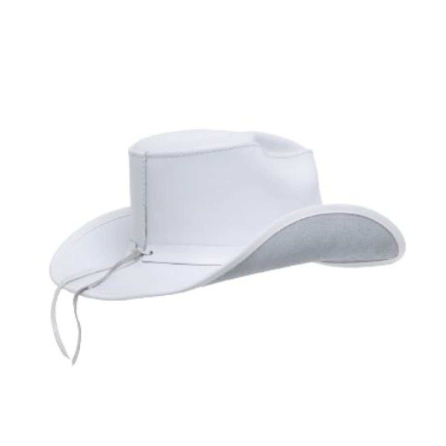 White Cowboy Hat side view