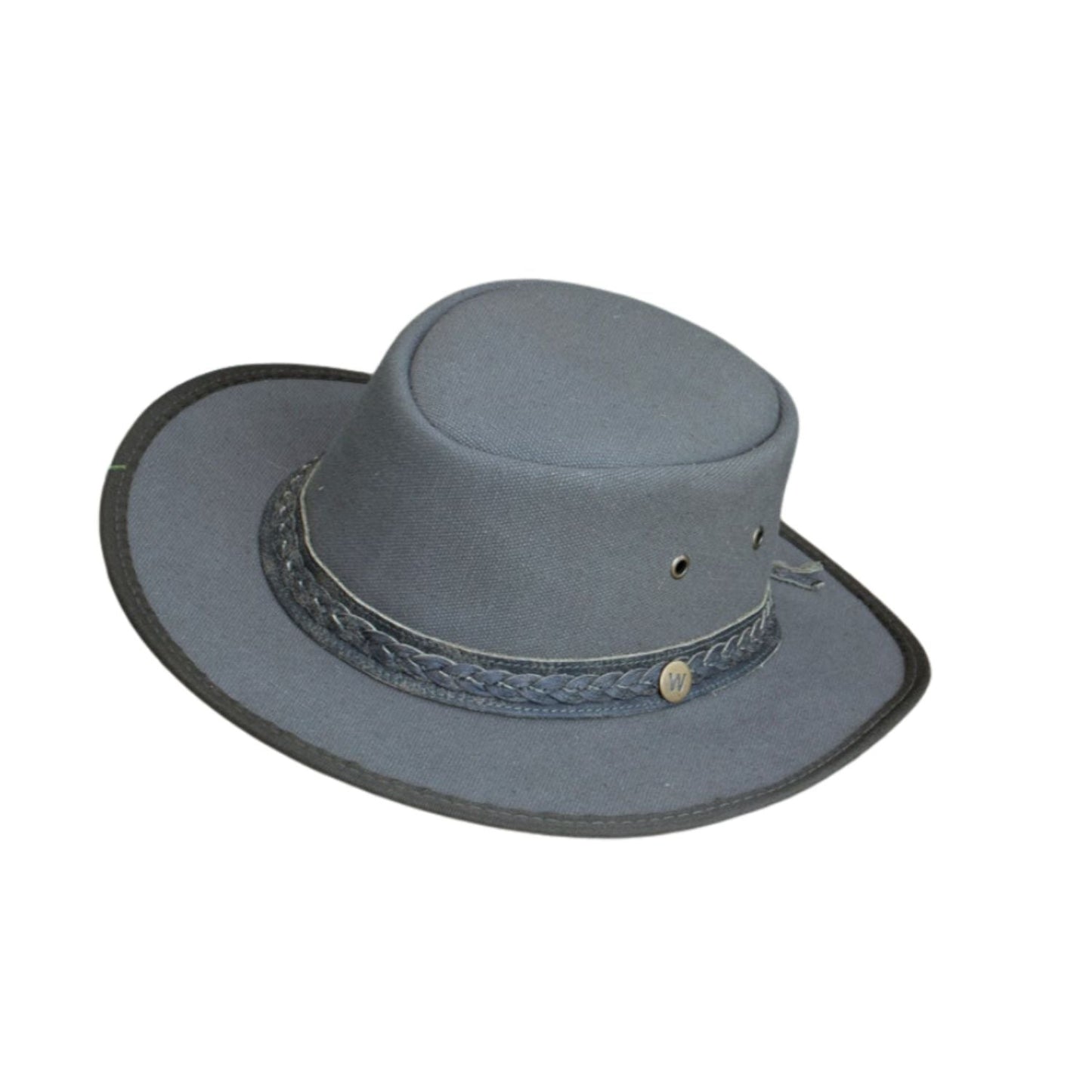 Thick Waxed Canvas Hat Cowboy The Trail Men's Womans Unisex Wombat Hats side view