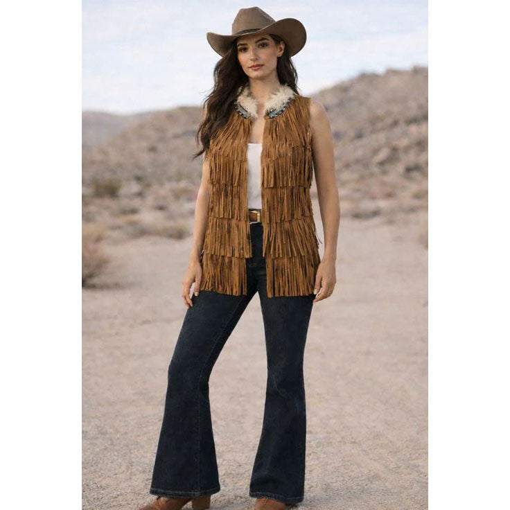 Women's Fringe Vest