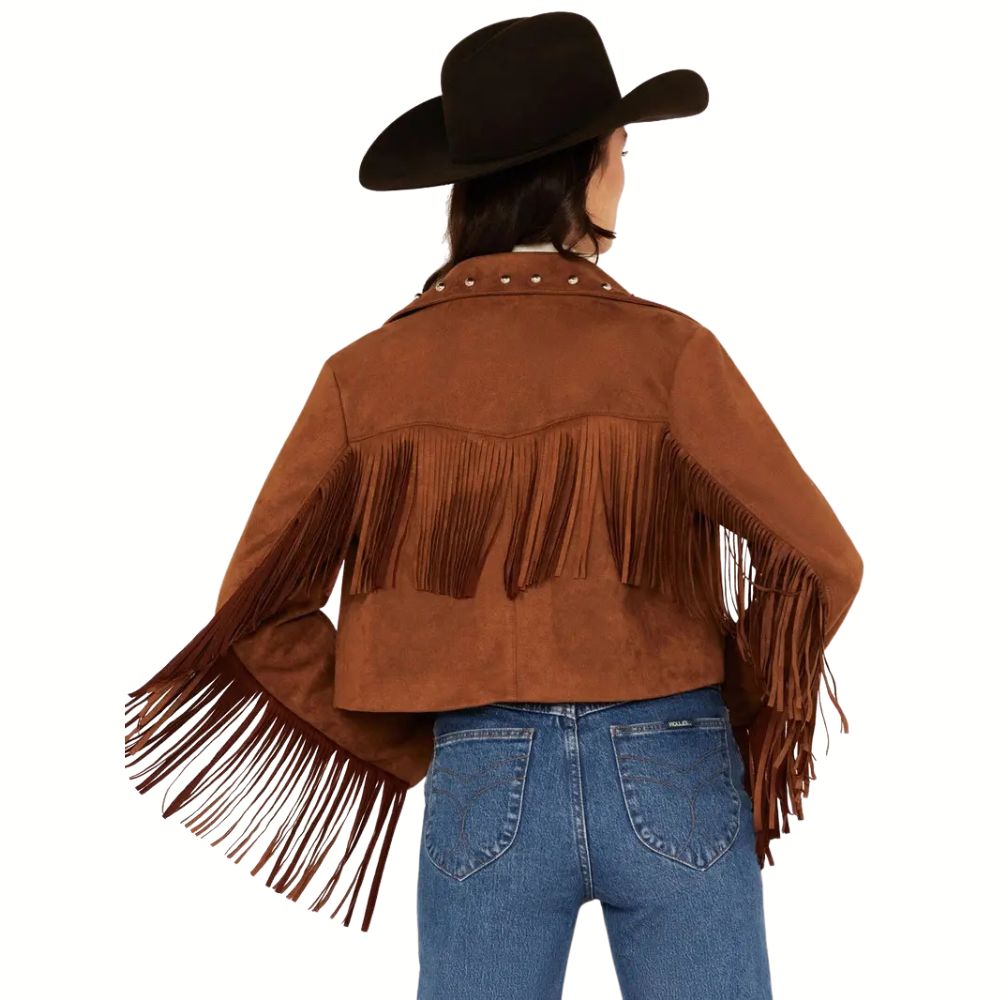 26 International Women’s Suede Fringe Jacket