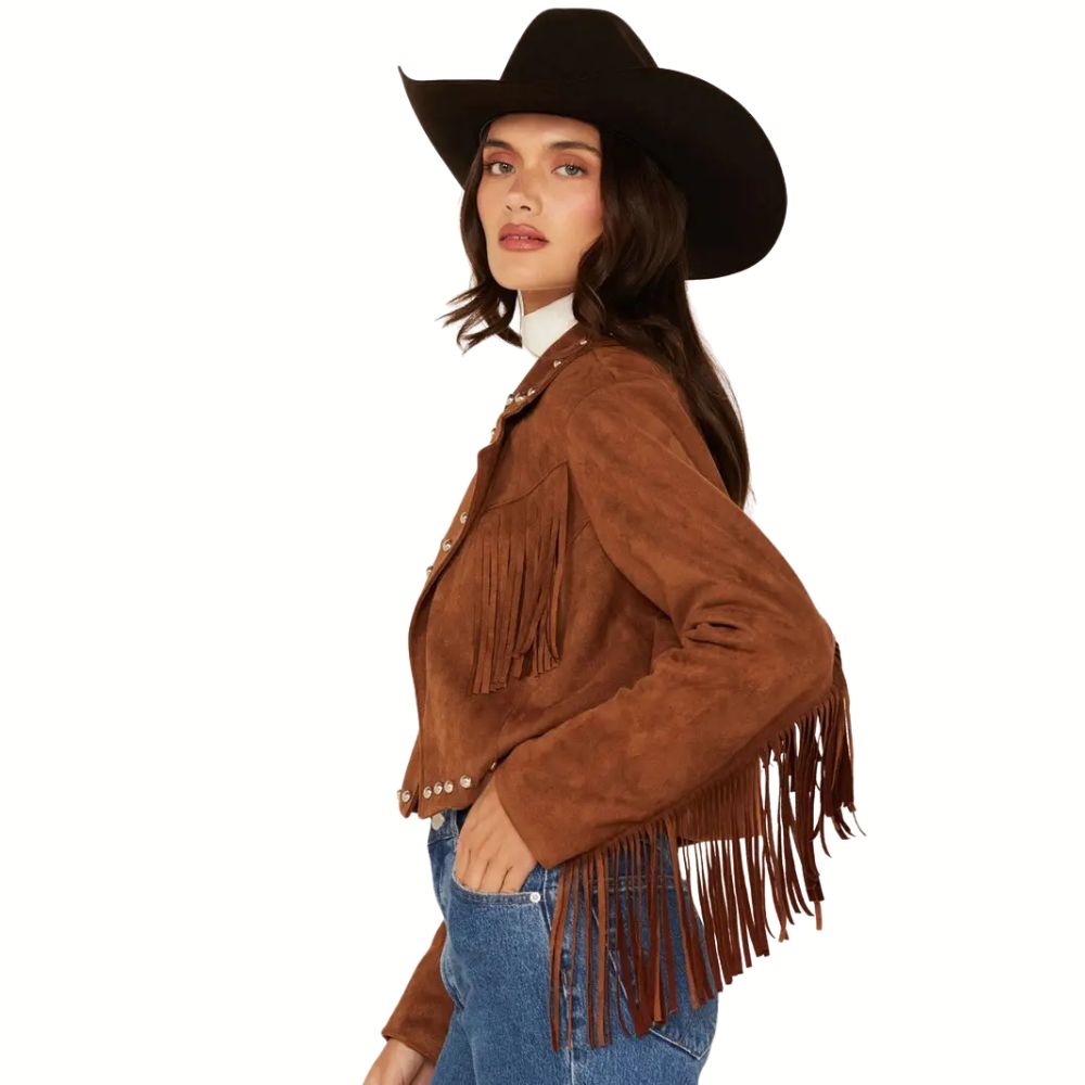 26 International Women’s Suede Fringe Jacket