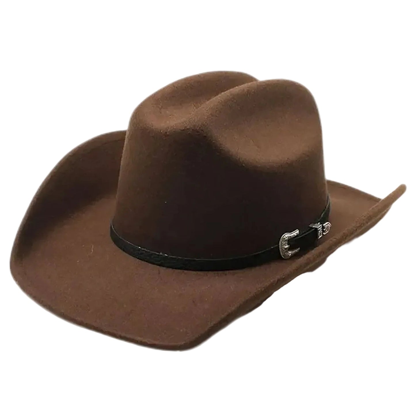 Brown Felt Cowboy Hat