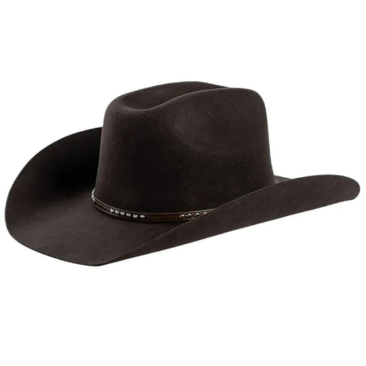Brown Felt Western Hat