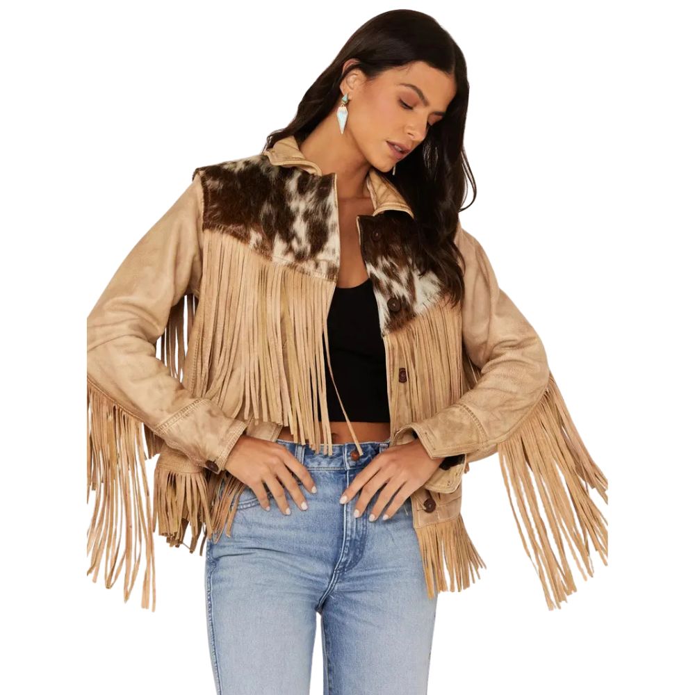 Cowhide Frontier Fringe Jacket