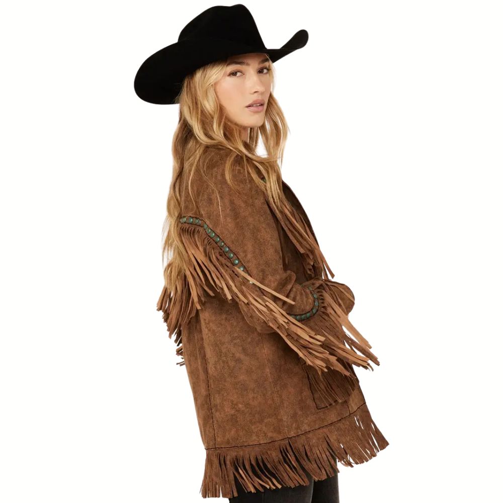 Double D Ranch Women’s Boring The Devil Fringe Jacket