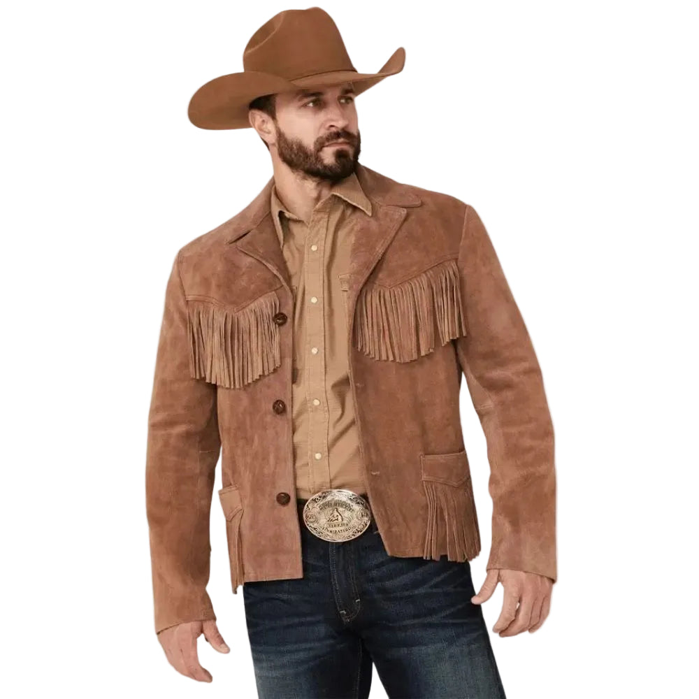 Giant Fringe Suede Leather Jacket