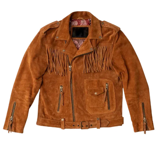 Premium Fringe Leather Jacket