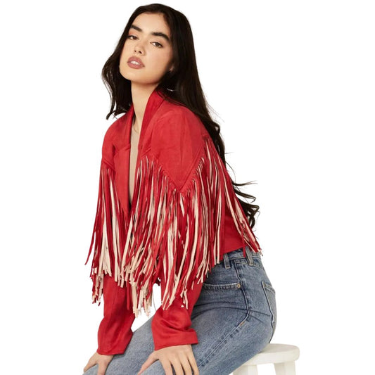 Saints & Hearts Women’s Fringe Jacket