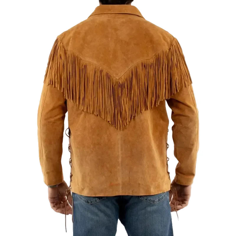 Scully Men’s Fringe Leather Western Jacket
