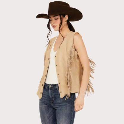 Scully Women’s Fringe Suede Vest