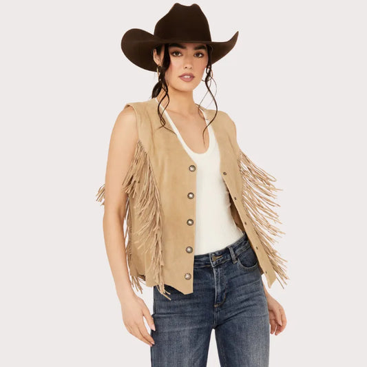 Scully Women’s Fringe Suede Vest