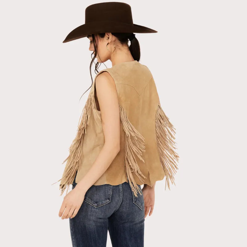 Scully Women’s Fringe Suede Vest