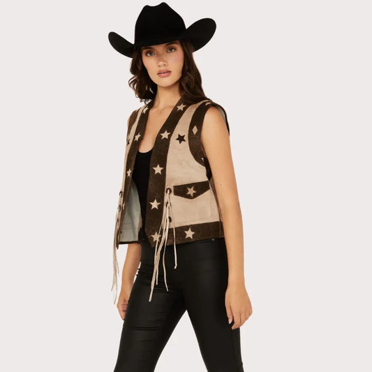 Scully Women’s Star Leather Vest