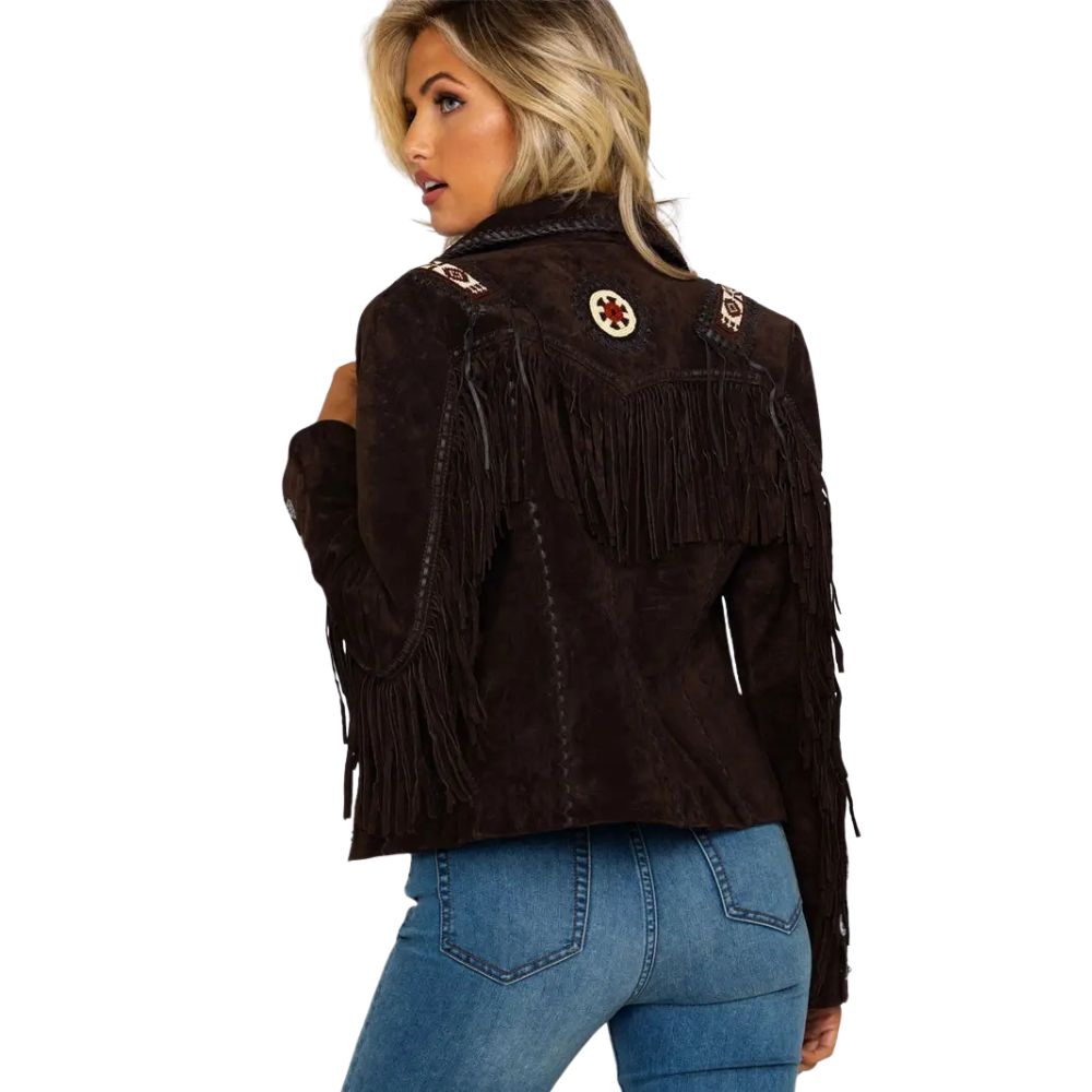 Scully Women’s Boar Suede Beaded Fringe Jacket