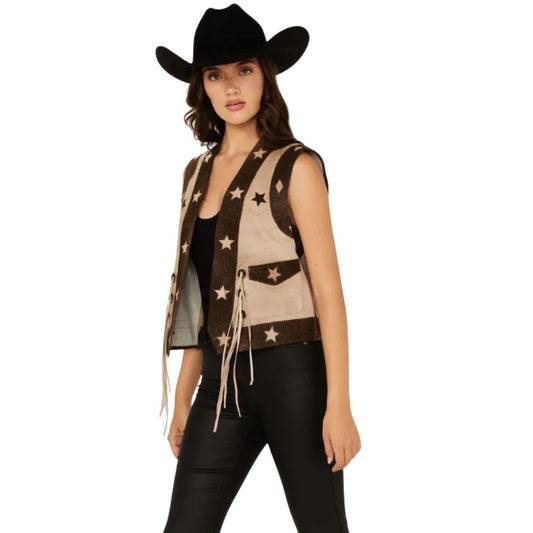 Scully Women’s Star Leather Vest