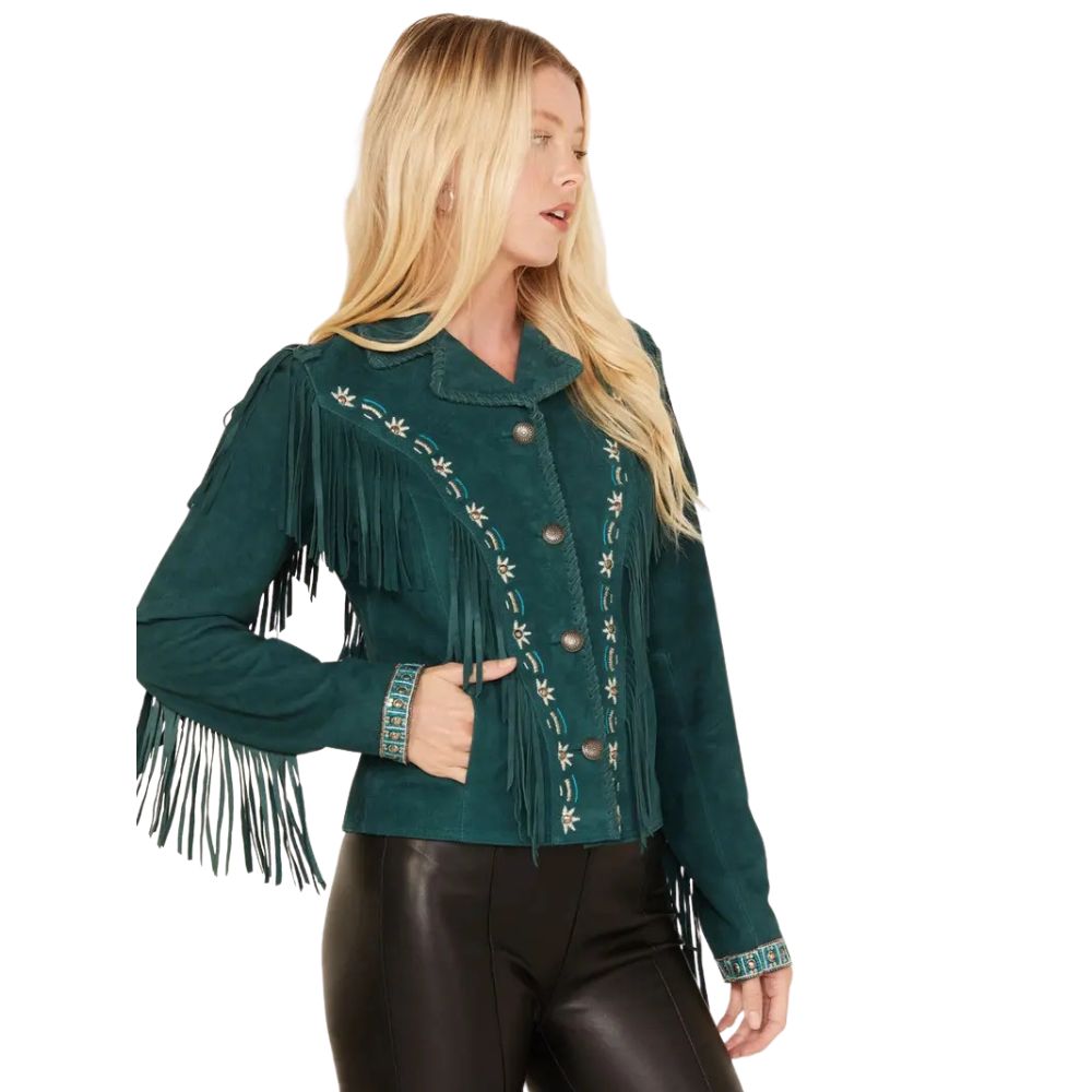 Shyanne Women’s Suede Fringe Jacket