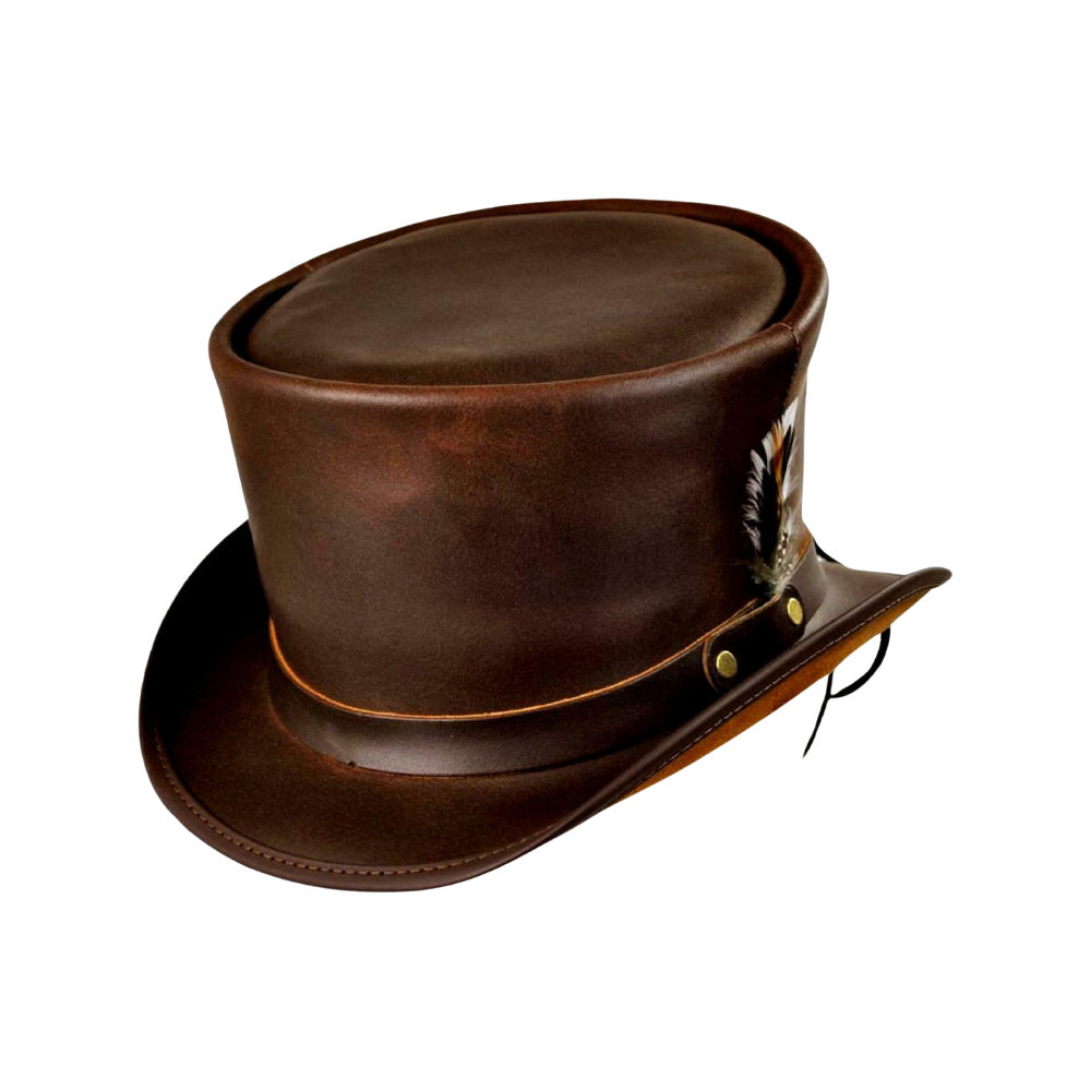 Steampunk El Dorado Leather Hat