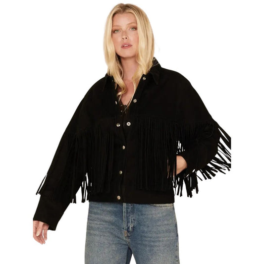 Understated Leather Women’s Howling Moon Fringe Jacket