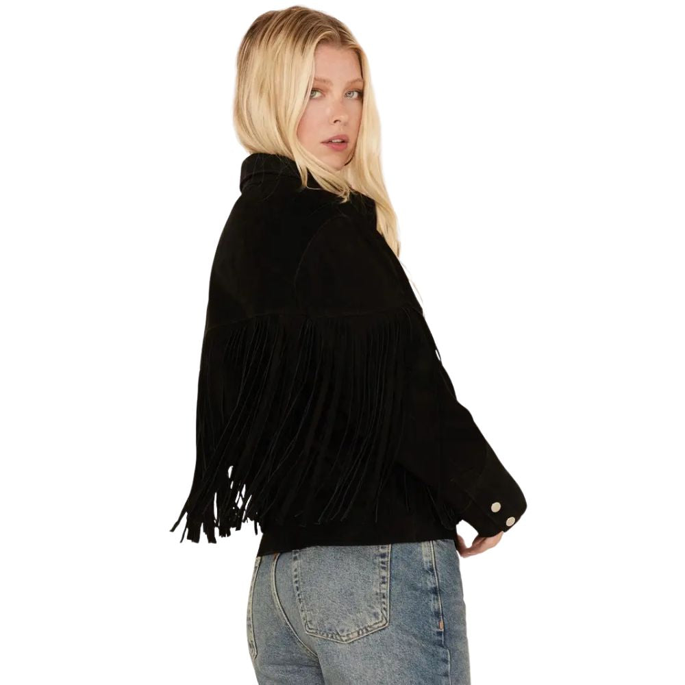 Understated Leather Women’s Howling Moon Fringe Jacket