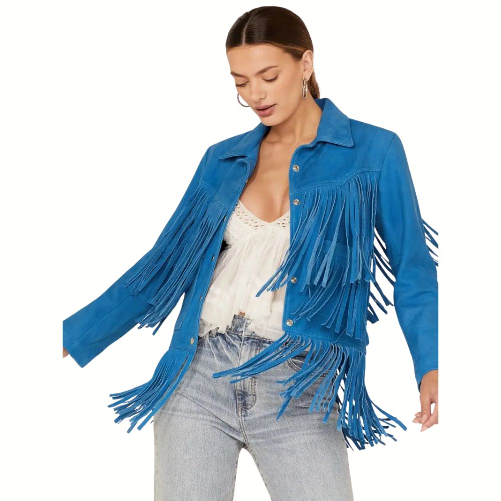 Understated Leather Women’s Leather Fringe Jacket