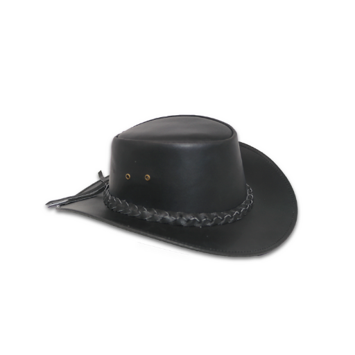 Black Western Hat side view