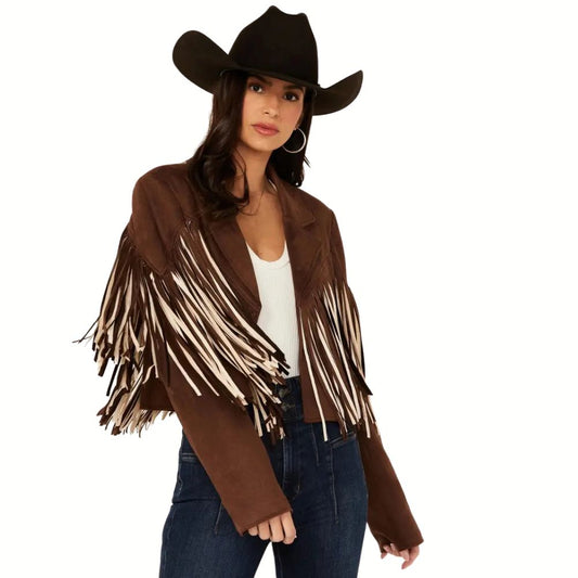 Saints & Hearts Women’s Fringe Jacket
