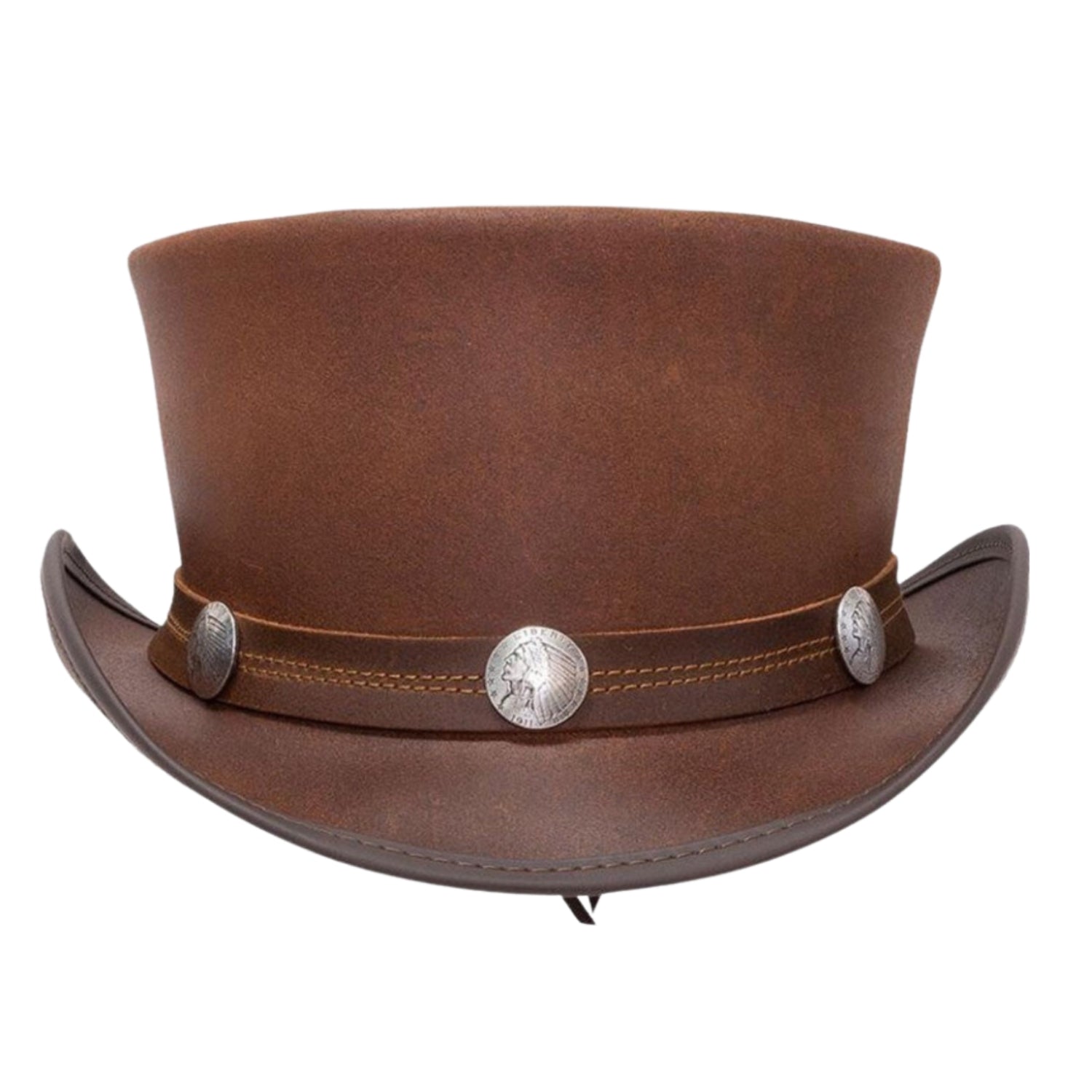 Marlow Plain Top Hat Nickle Band side view