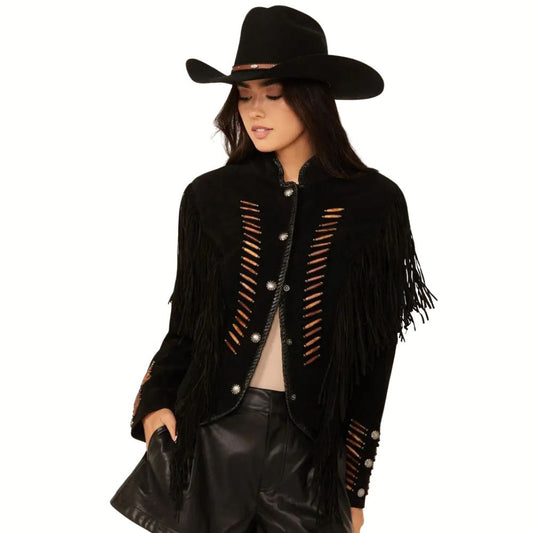 Scully Women’s Beaded Fringe Jacket