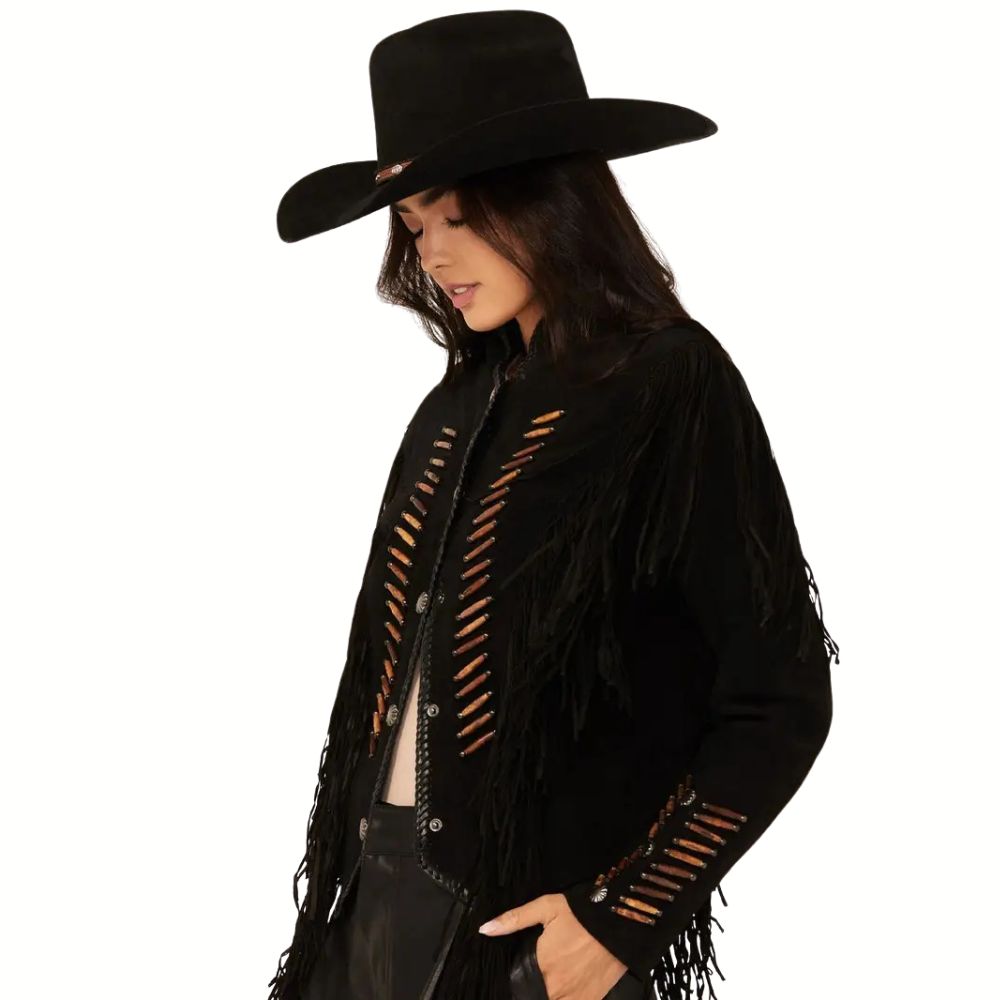 Scully Women’s Beaded Fringe Jacket