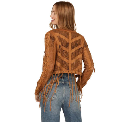 Vocal Women’s Suede Tassel Jacket