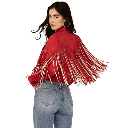 Saints & Hearts Women’s Fringe Jacket