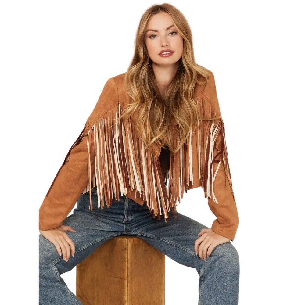 Saints & Hearts Women’s Fringe Jacket