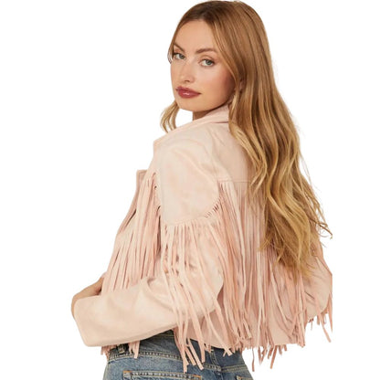 Saints & Hearts Women’s Fringe Jacket