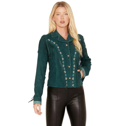 Shyanne Women’s Suede Fringe Jacket