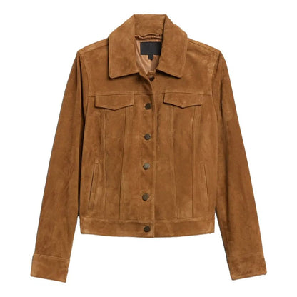 Suede Trucker Jacket for Women