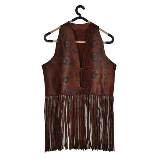 Vintage Brown 100% Genuine Leather Vest