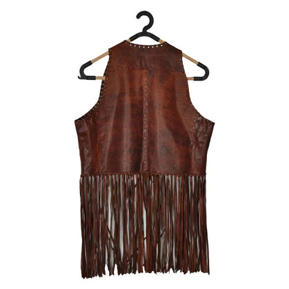 Vintage Brown 100% Genuine Leather Vest
