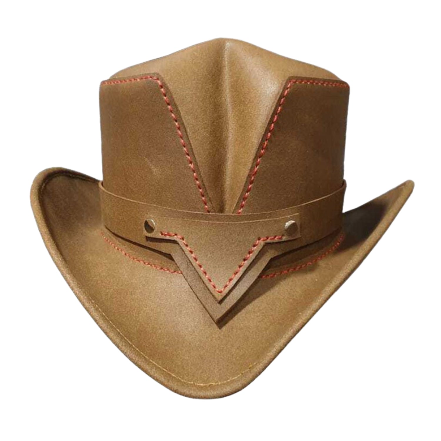 The Horned Rambler Top Hat close-up detail