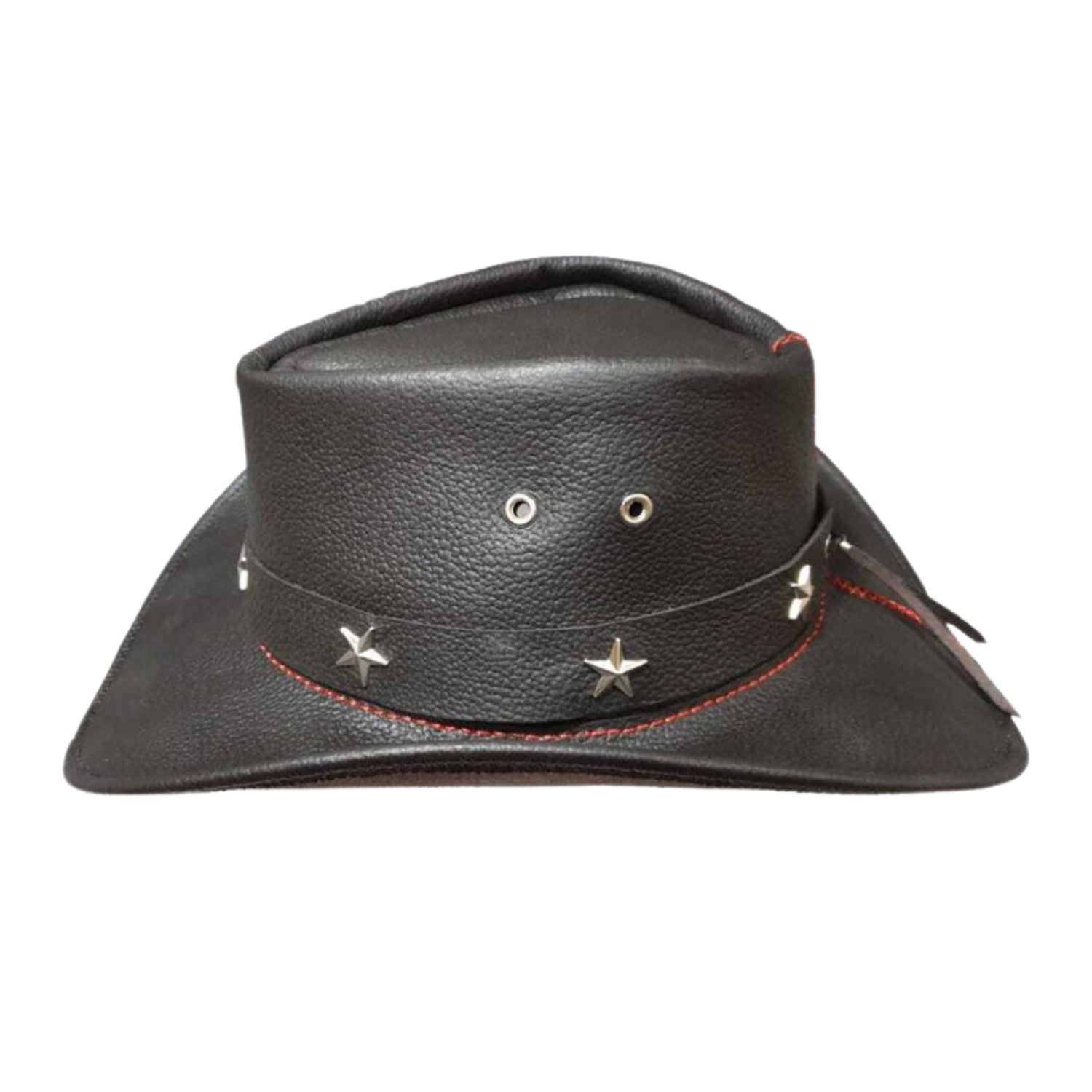 Dallas Cowboy Police Leather Hat back view