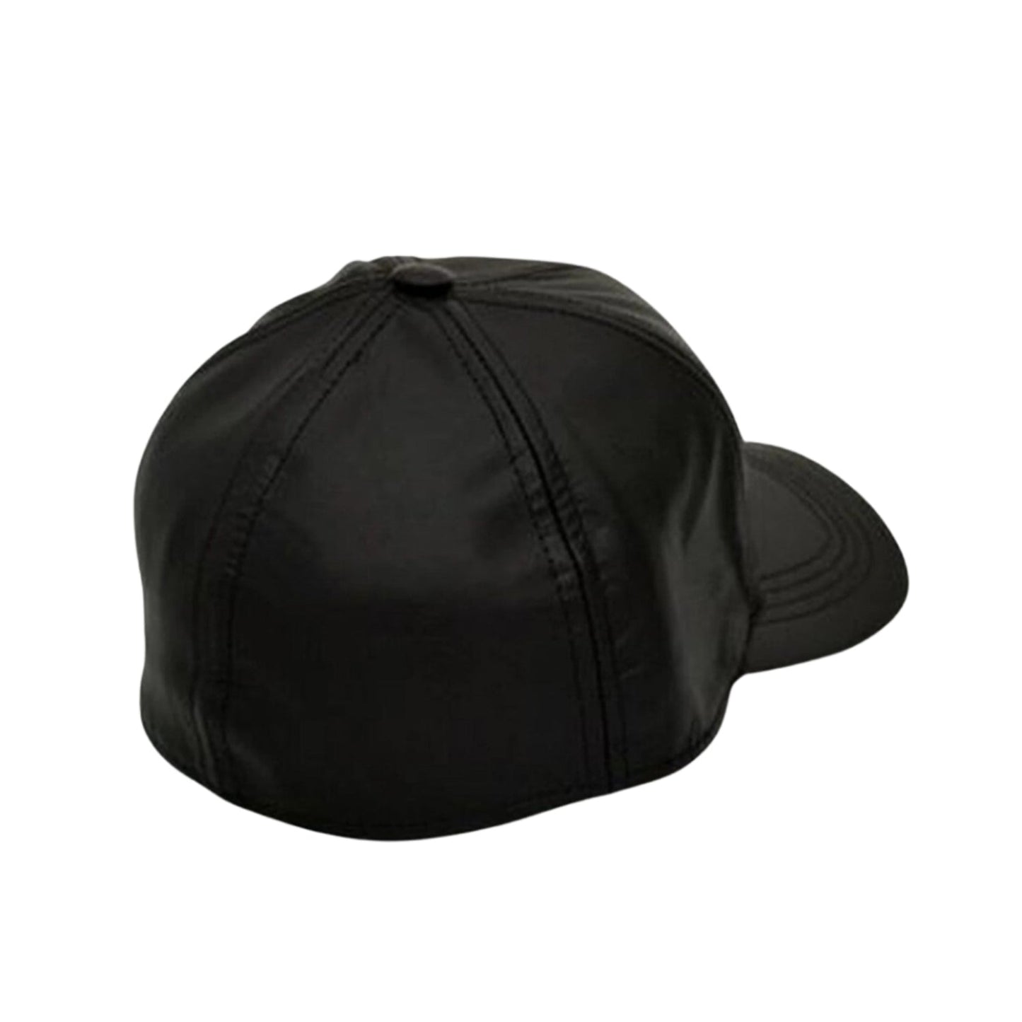 Baseball Fitted Leather Cap side view