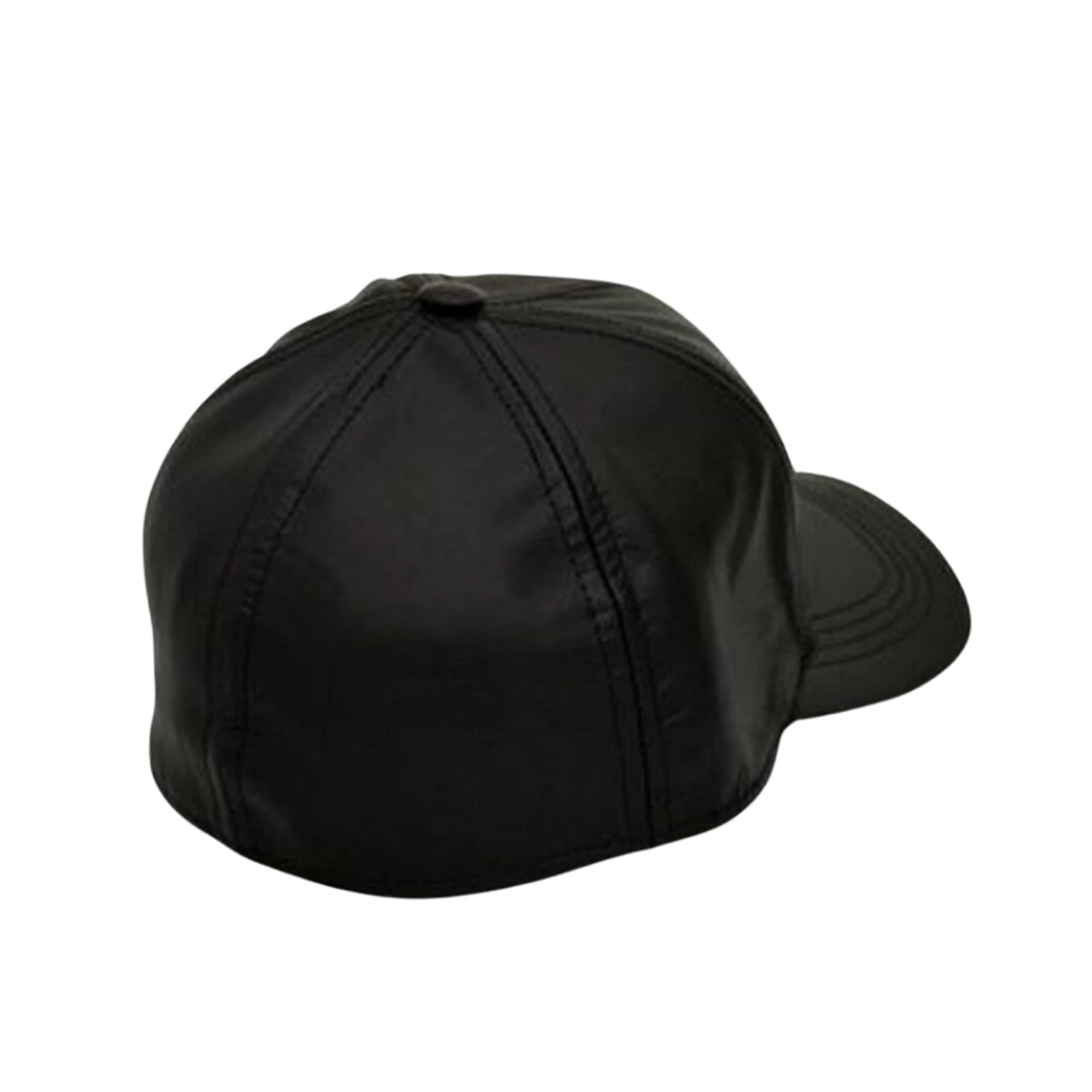 Baseball Fitted Leather Cap side view