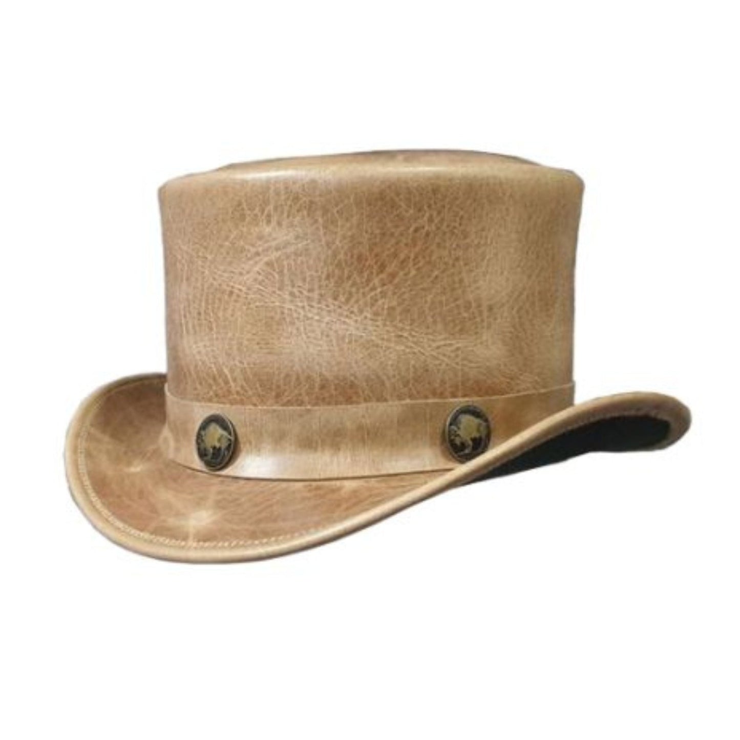 Voodoo Leather Top Hat side view