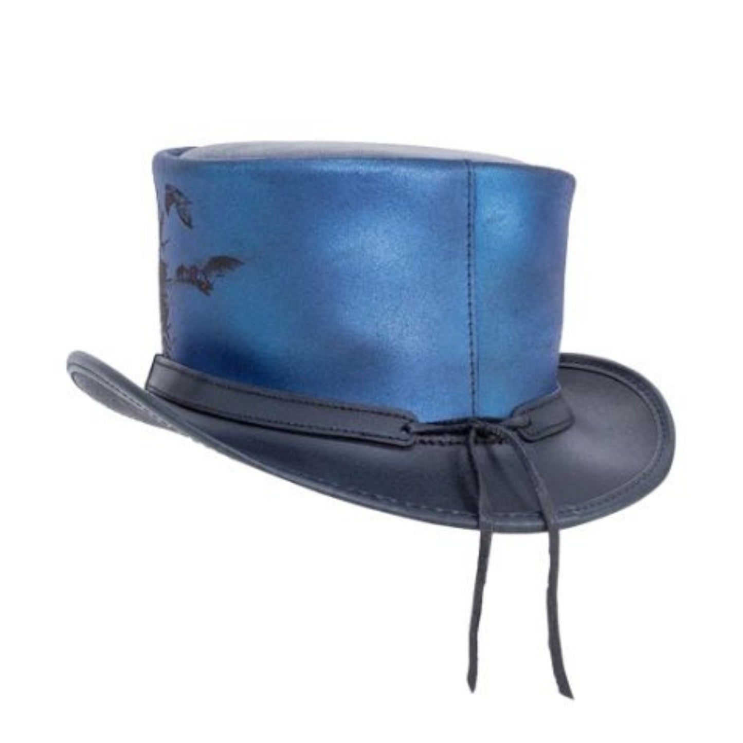 Steampunk Wolf Top Hat close-up detail