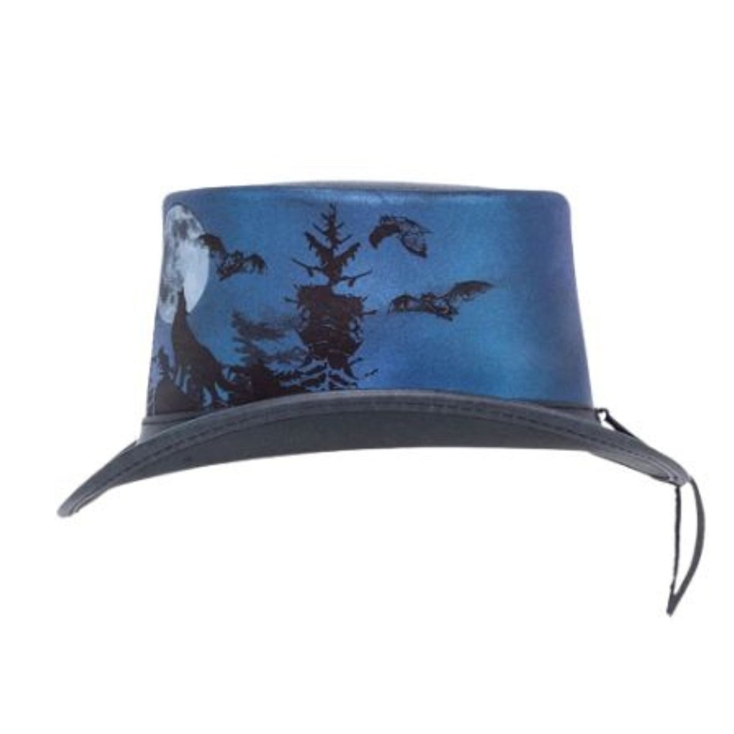 Steampunk Wolf Top Hat back view