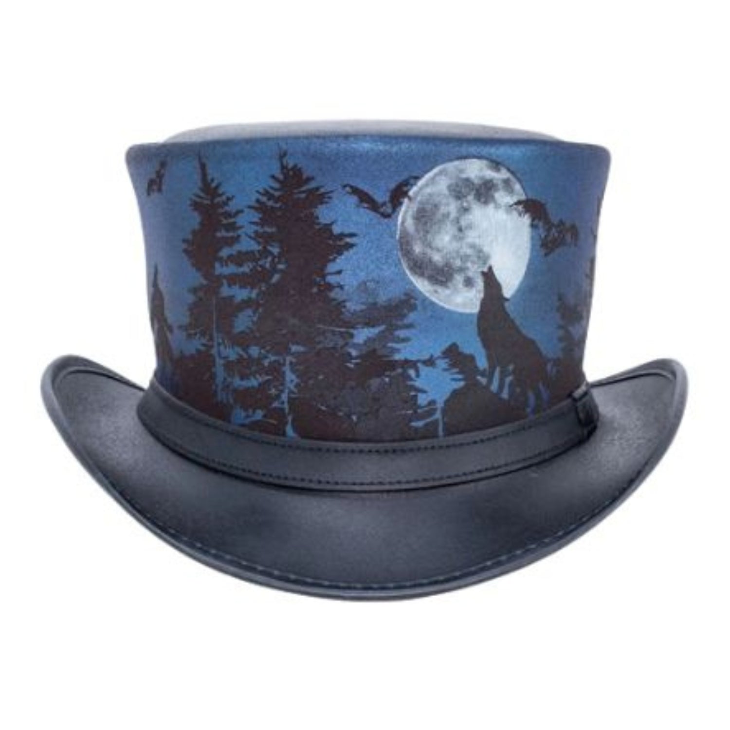 Steampunk Wolf Top Hat side view