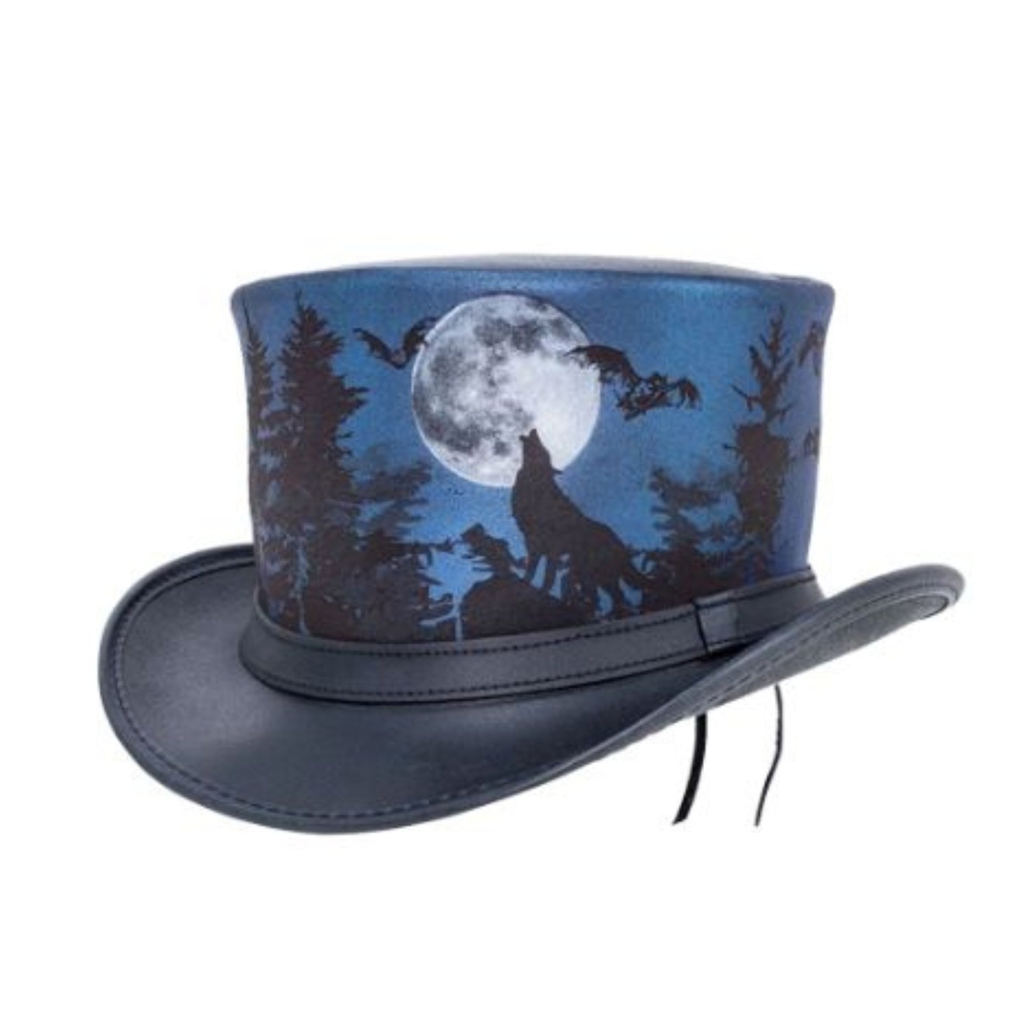Steampunk Wolf Top Hat front view