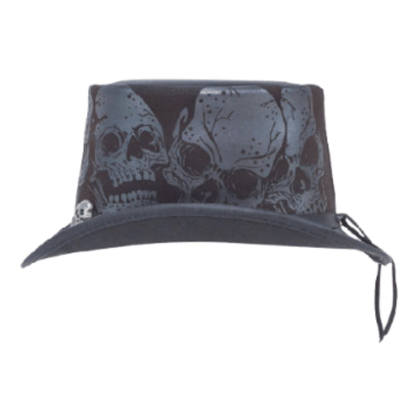 Steampunk Skull Top Hat back view