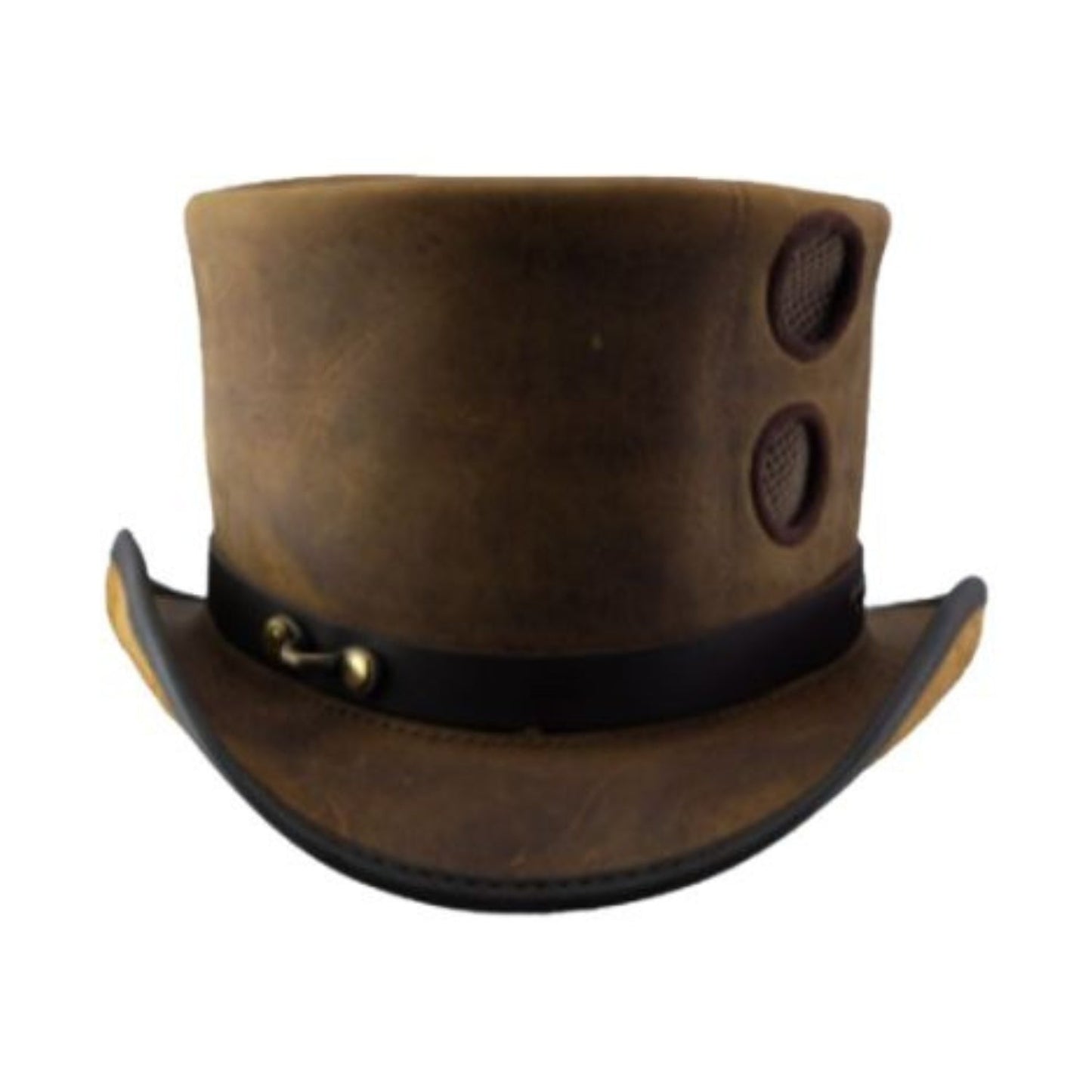 Steampunk Brown Top Hat side view